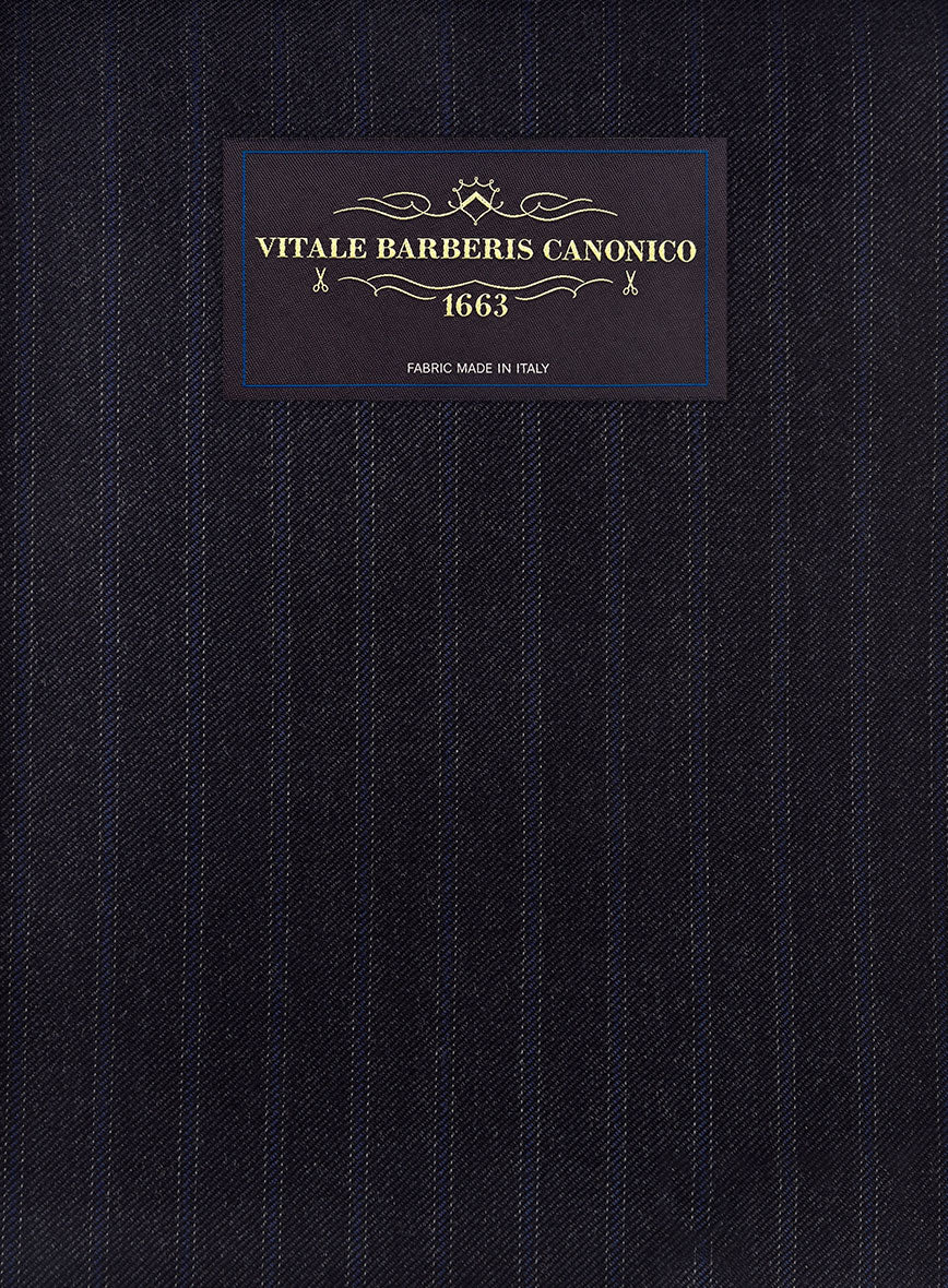 VBC Perennial Cobalt Pinstripe Wool Pants - StudioSuits