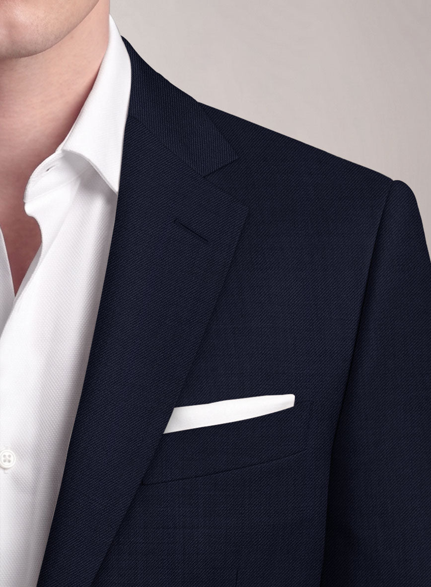VBC Perennial Dark Blue Wool Jacket - StudioSuits