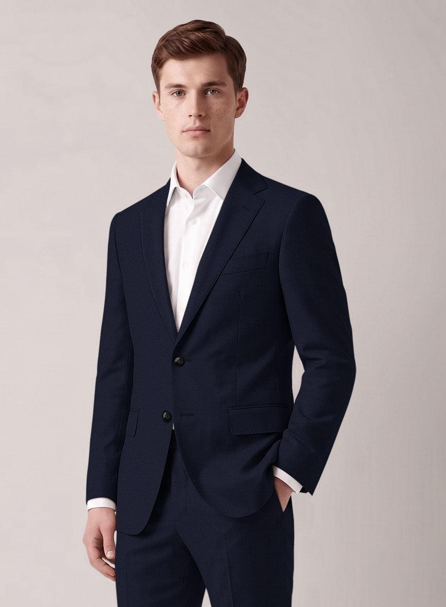 VBC Perennial Dark Blue Wool Suit - StudioSuits