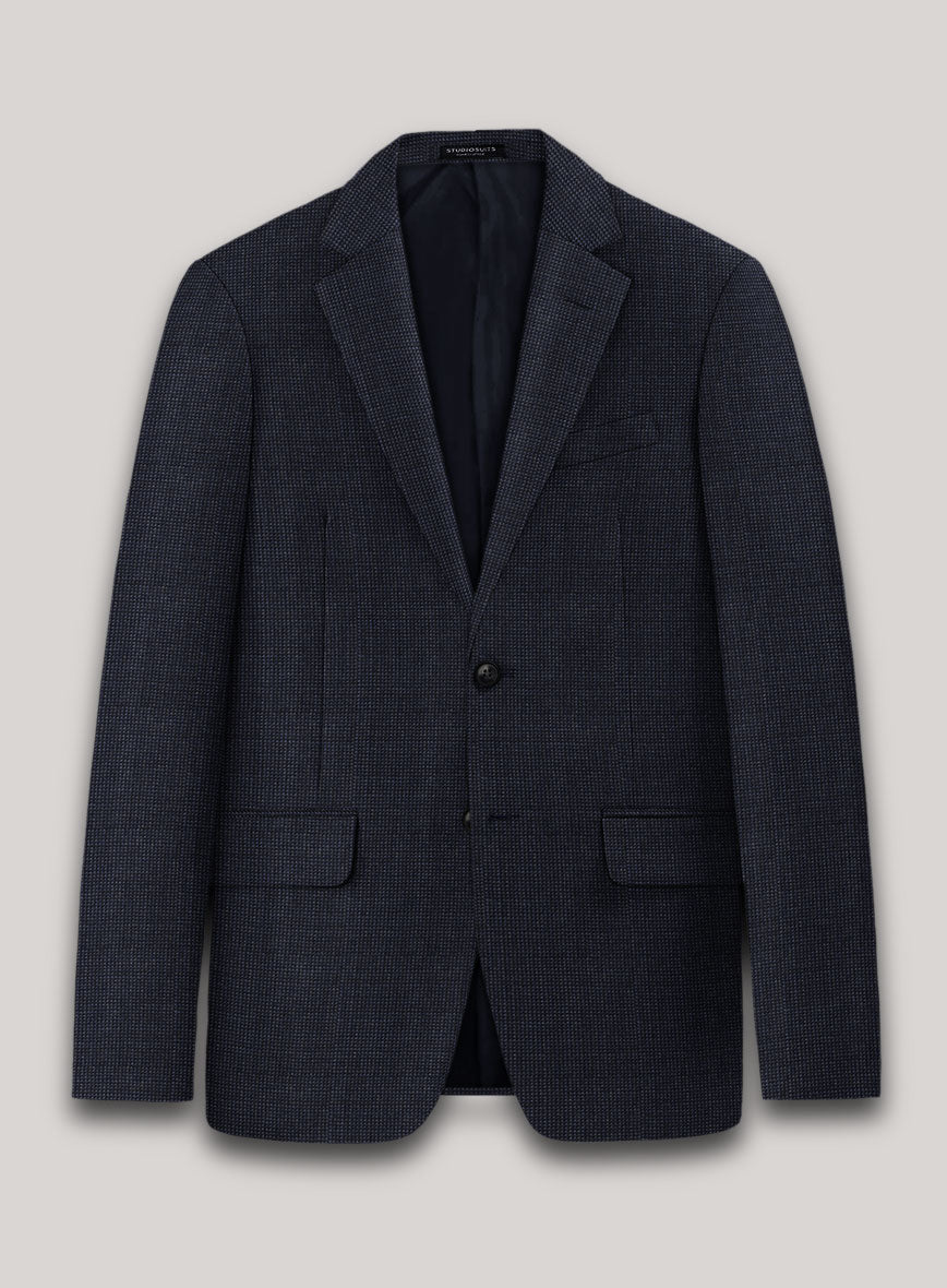 VBC Perennial Ink Blue Mini Birdseye Wool Suit - StudioSuits