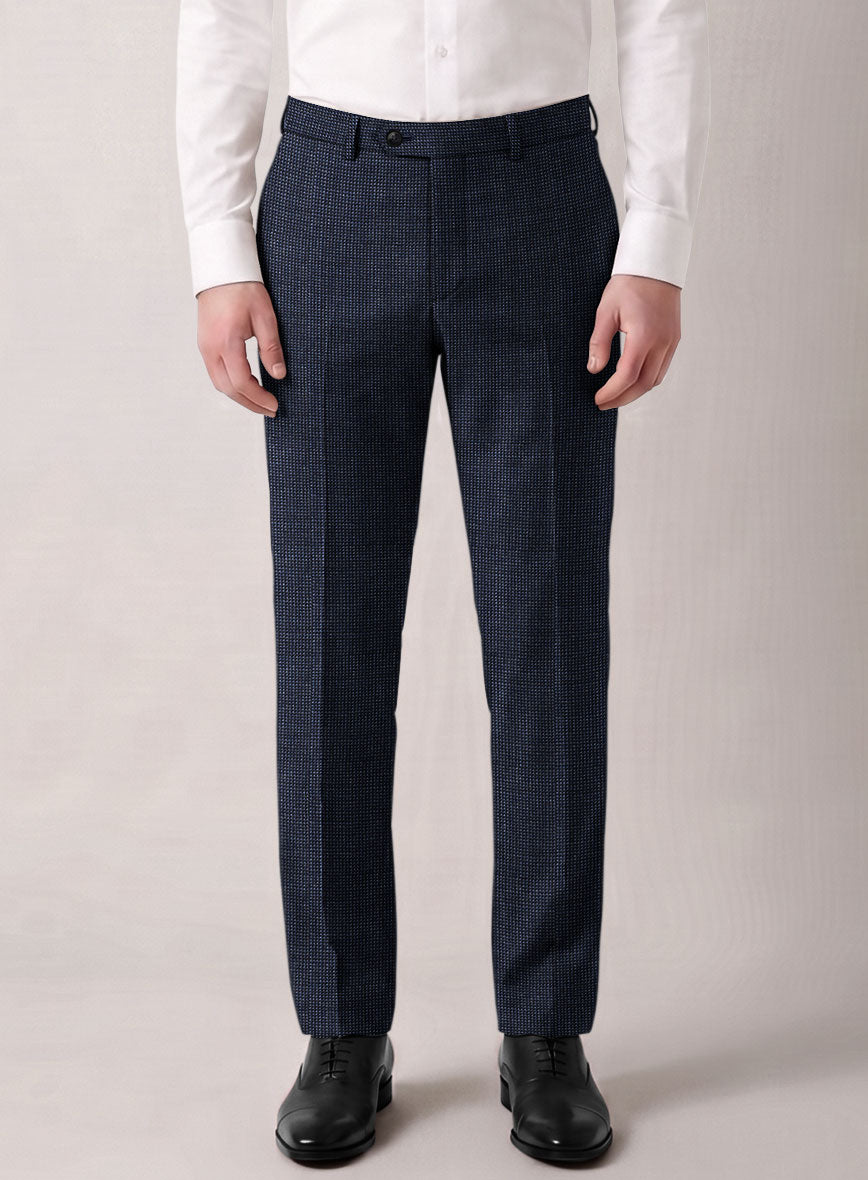 VBC Perennial Ink Blue Mini Birdseye Wool Suit - StudioSuits