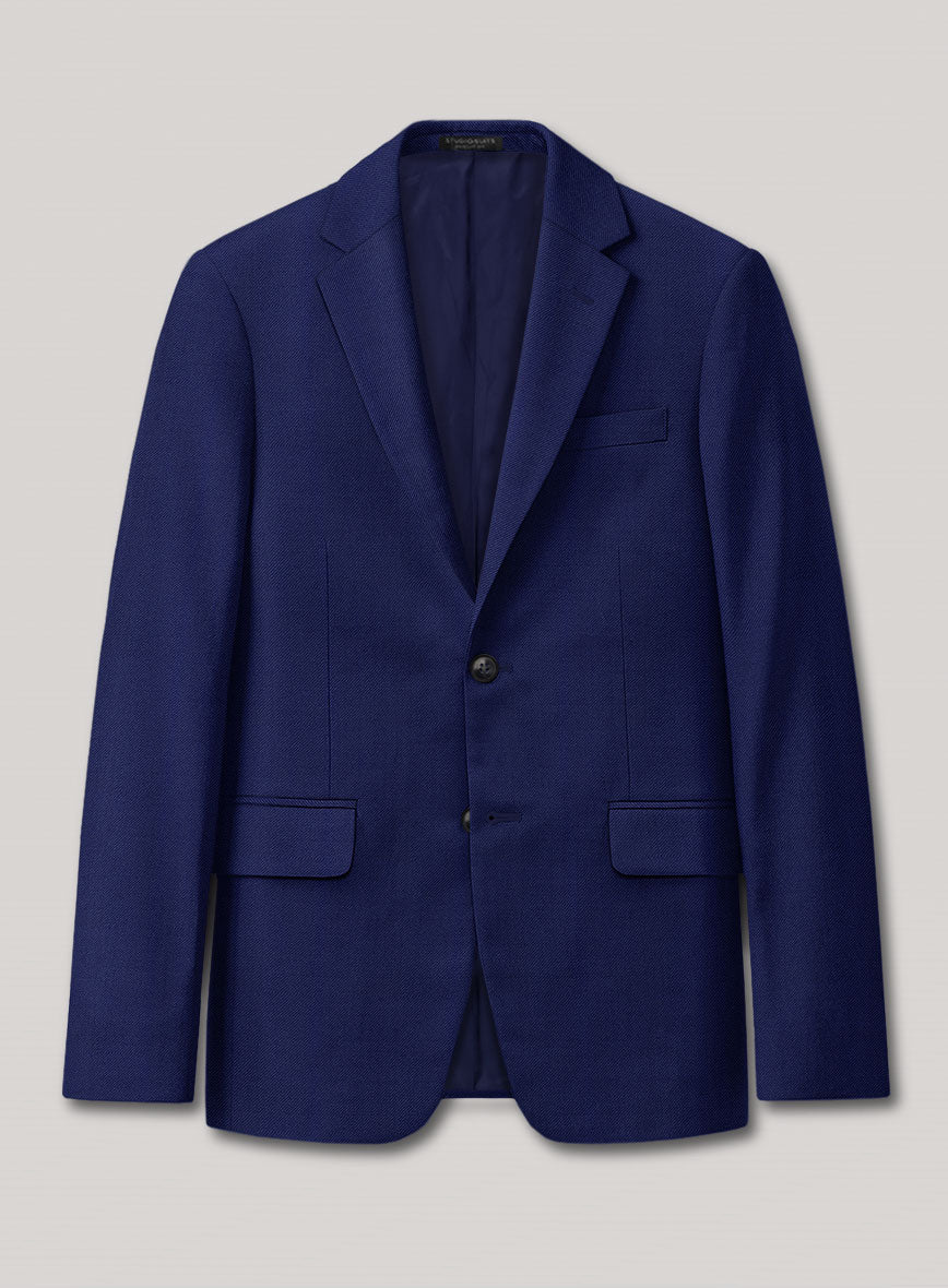 VBC Perennial Jet Blue Wool Jacket - StudioSuits
