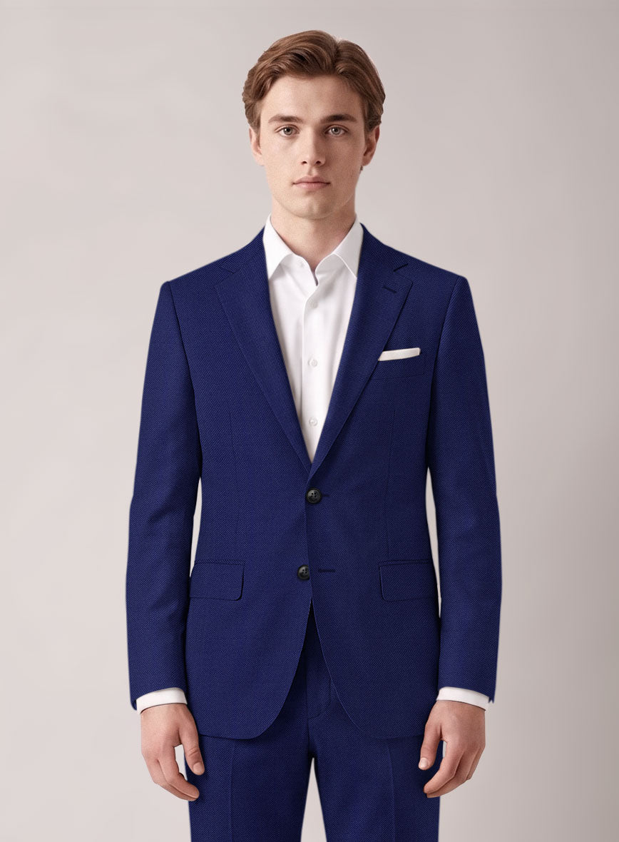 VBC Perennial Jet Blue Wool Jacket - StudioSuits