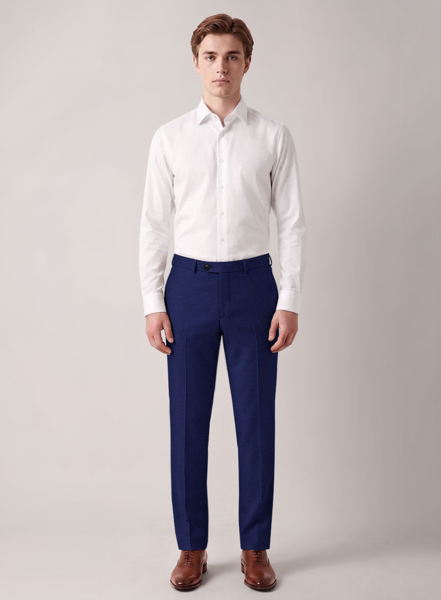 VBC Perennial Jet Blue Wool Pants - StudioSuits