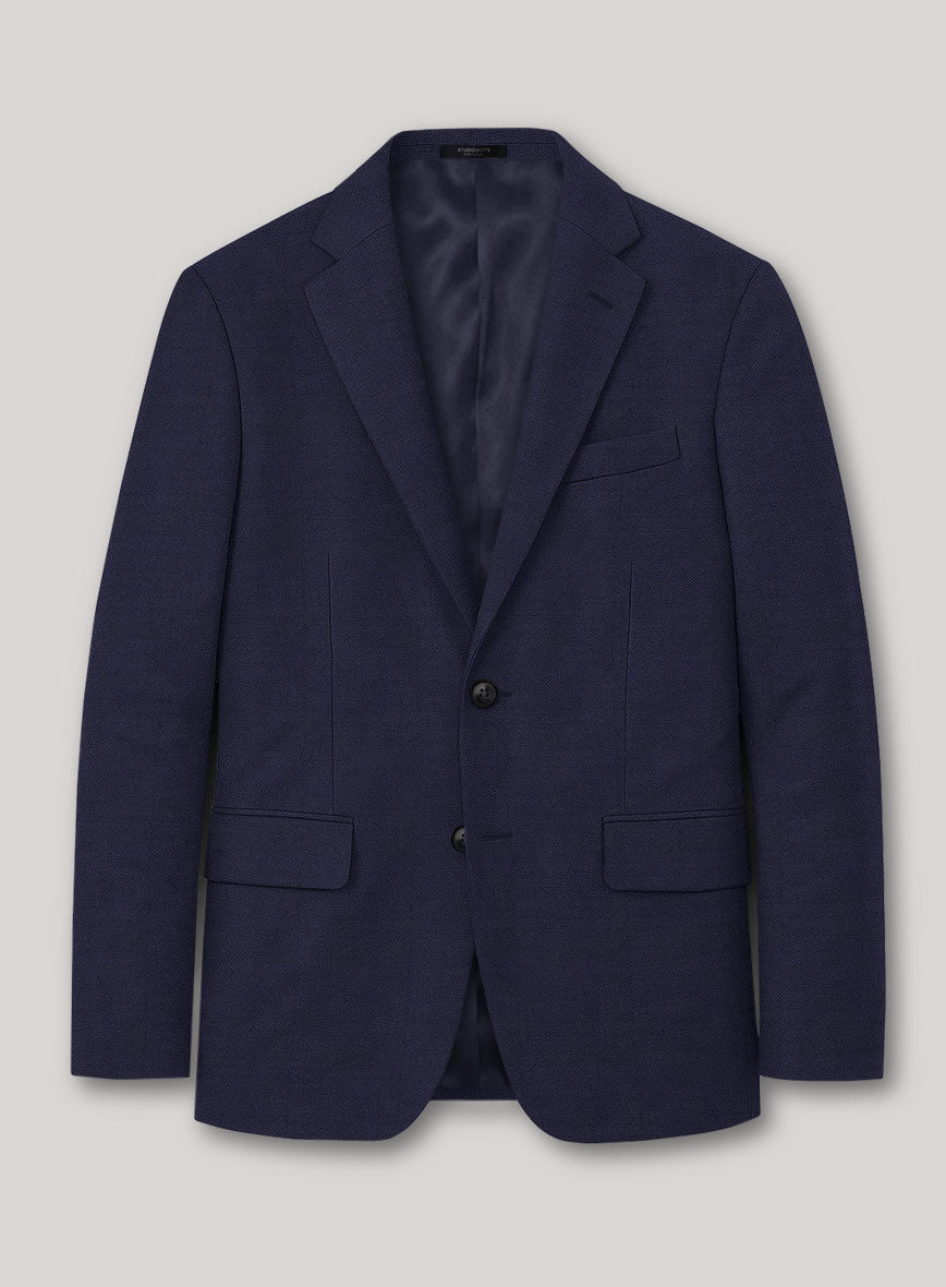 VBC Perennial Majestic Blue Wool Jacket - StudioSuits