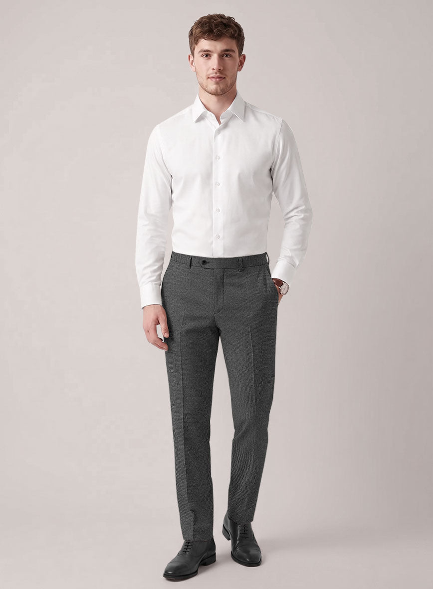 VBC Perennial Midnight Ash Birdseye Wool Pants - StudioSuits