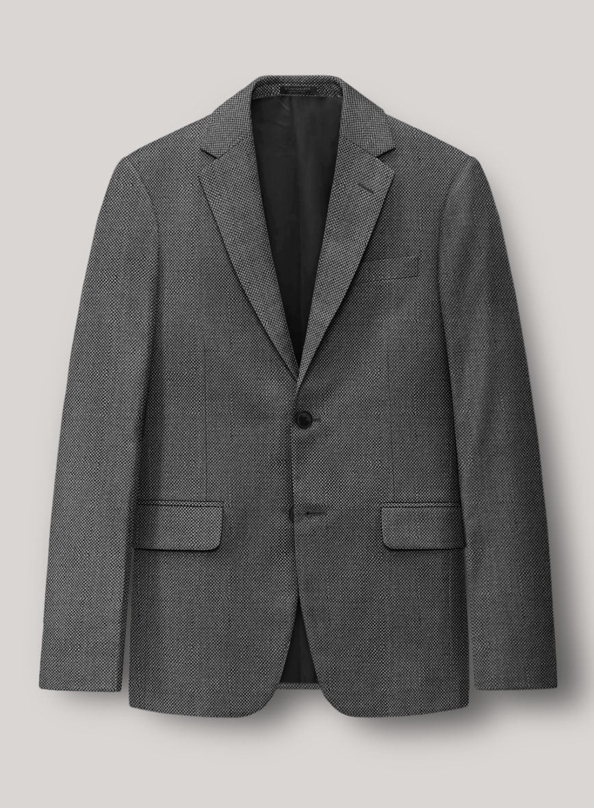 VBC Perennial Midnight Ash Birdseye Wool jacket - StudioSuits