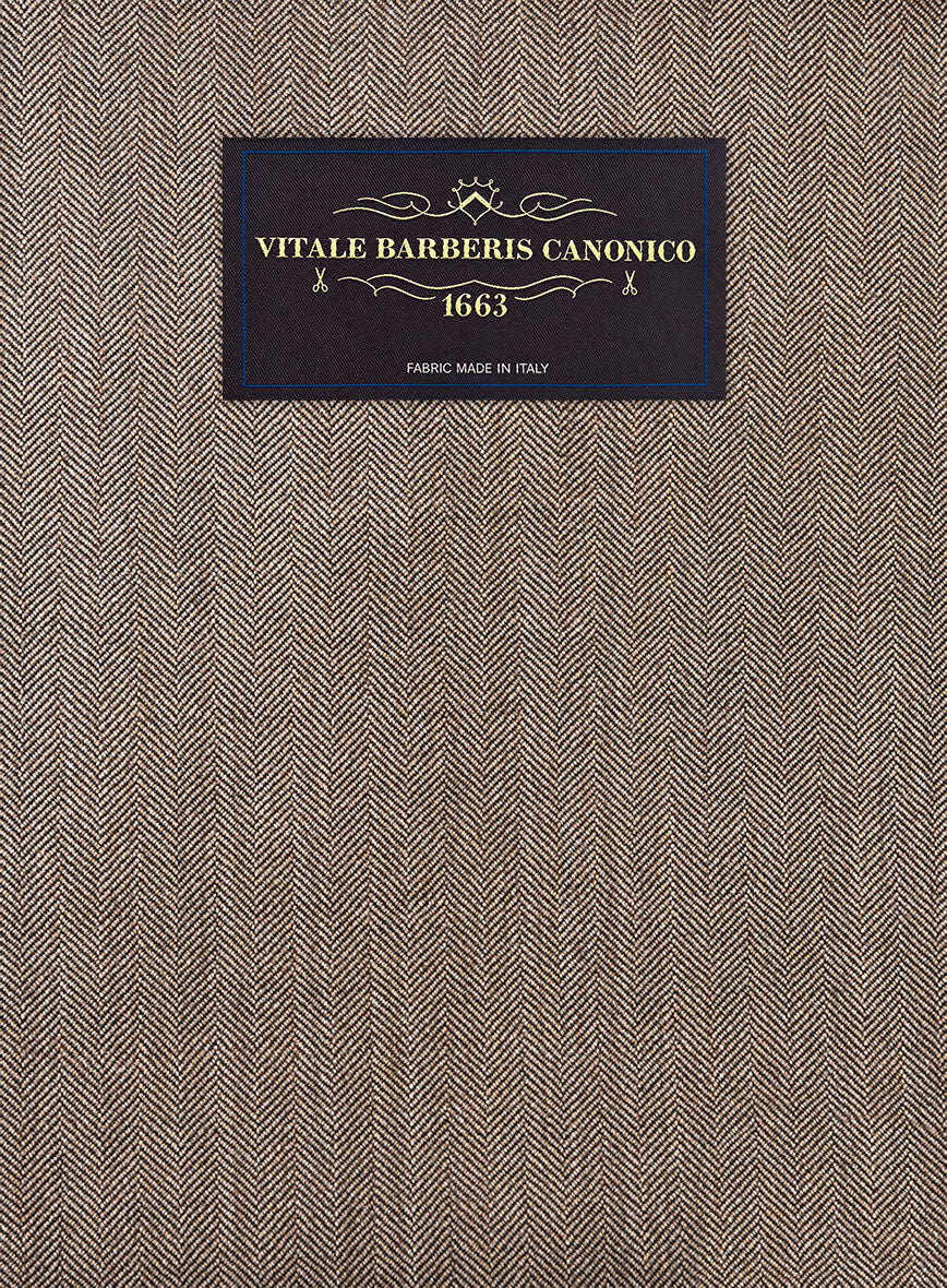 VBC Perennial Mocha Herringbone Wool Jacket - StudioSuits