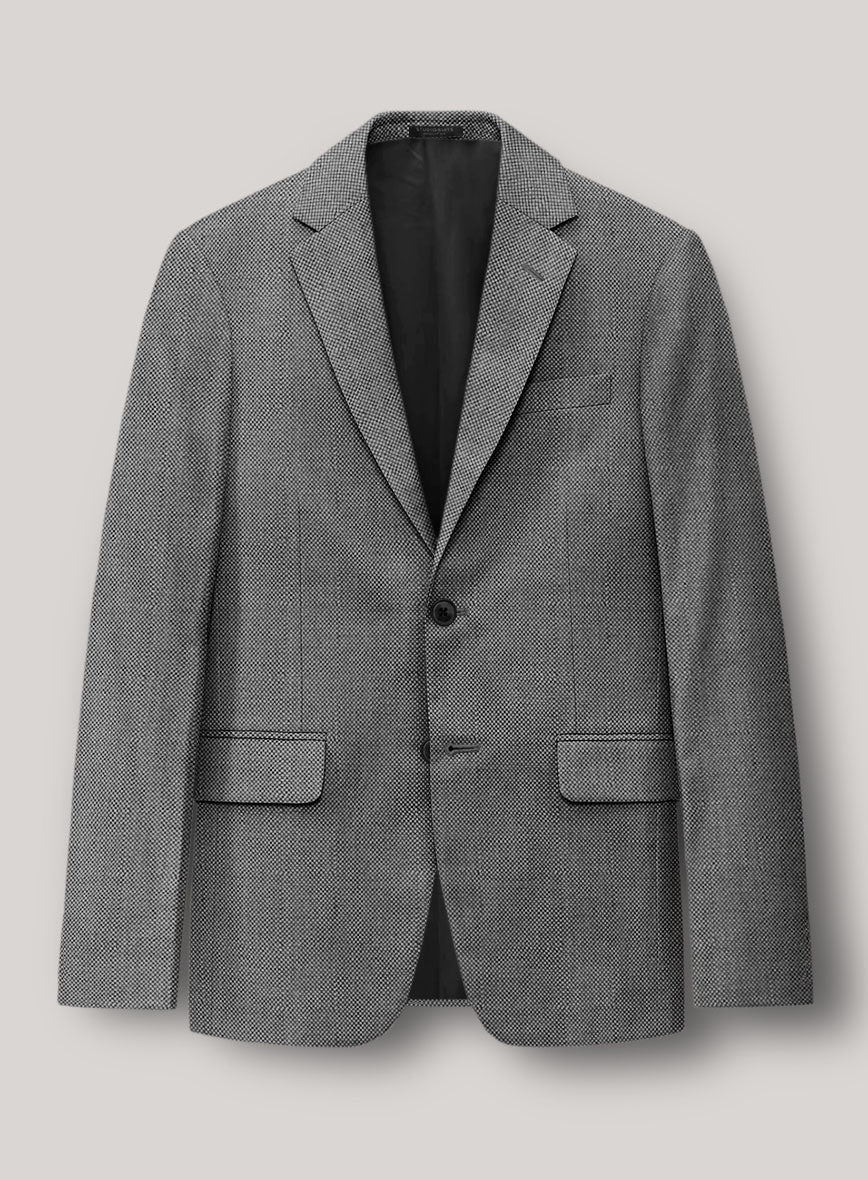 VBC Perennial Monochrome Birdseye Wool Jacket - StudioSuits