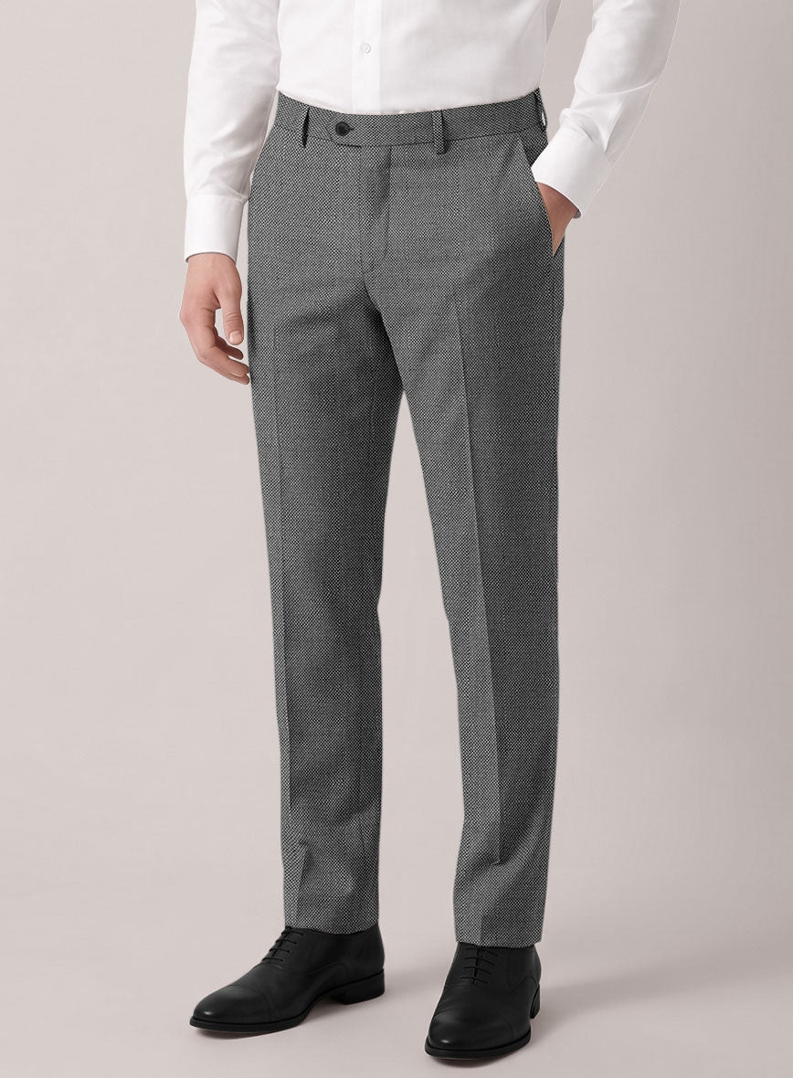 VBC Perennial Monochrome Birdseye Wool Pants - StudioSuits