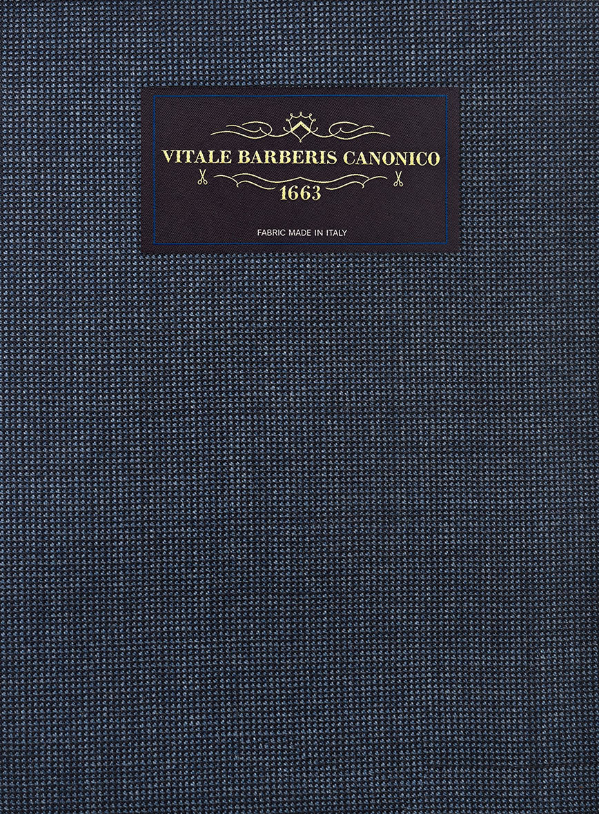 VBC Perennial Navy Mini Birdseye Wool Jacket - StudioSuits