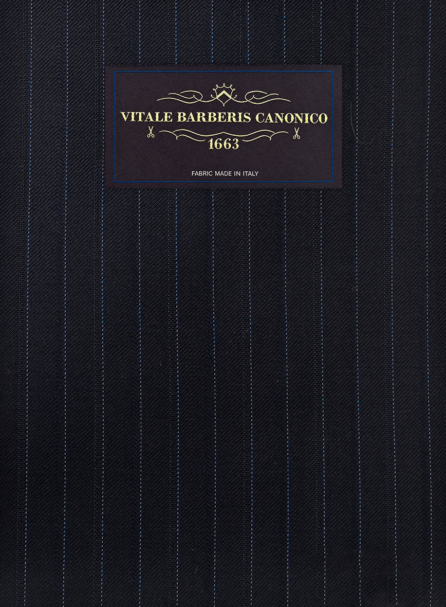 VBC Perennial Navy Pinstripe Wool Suit - StudioSuits