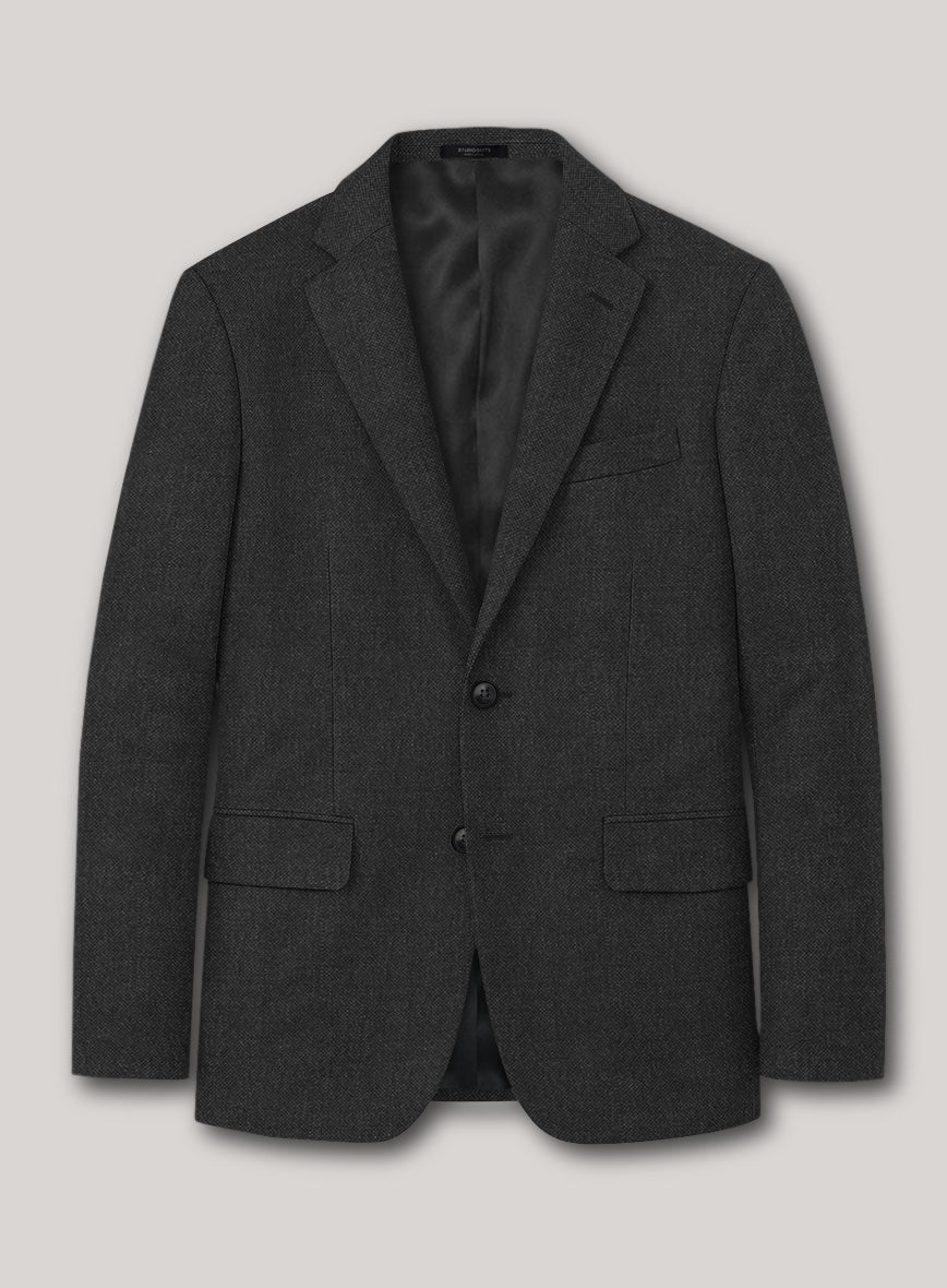 VBC Perennial Onyx Gray Wool Jacket - StudioSuits