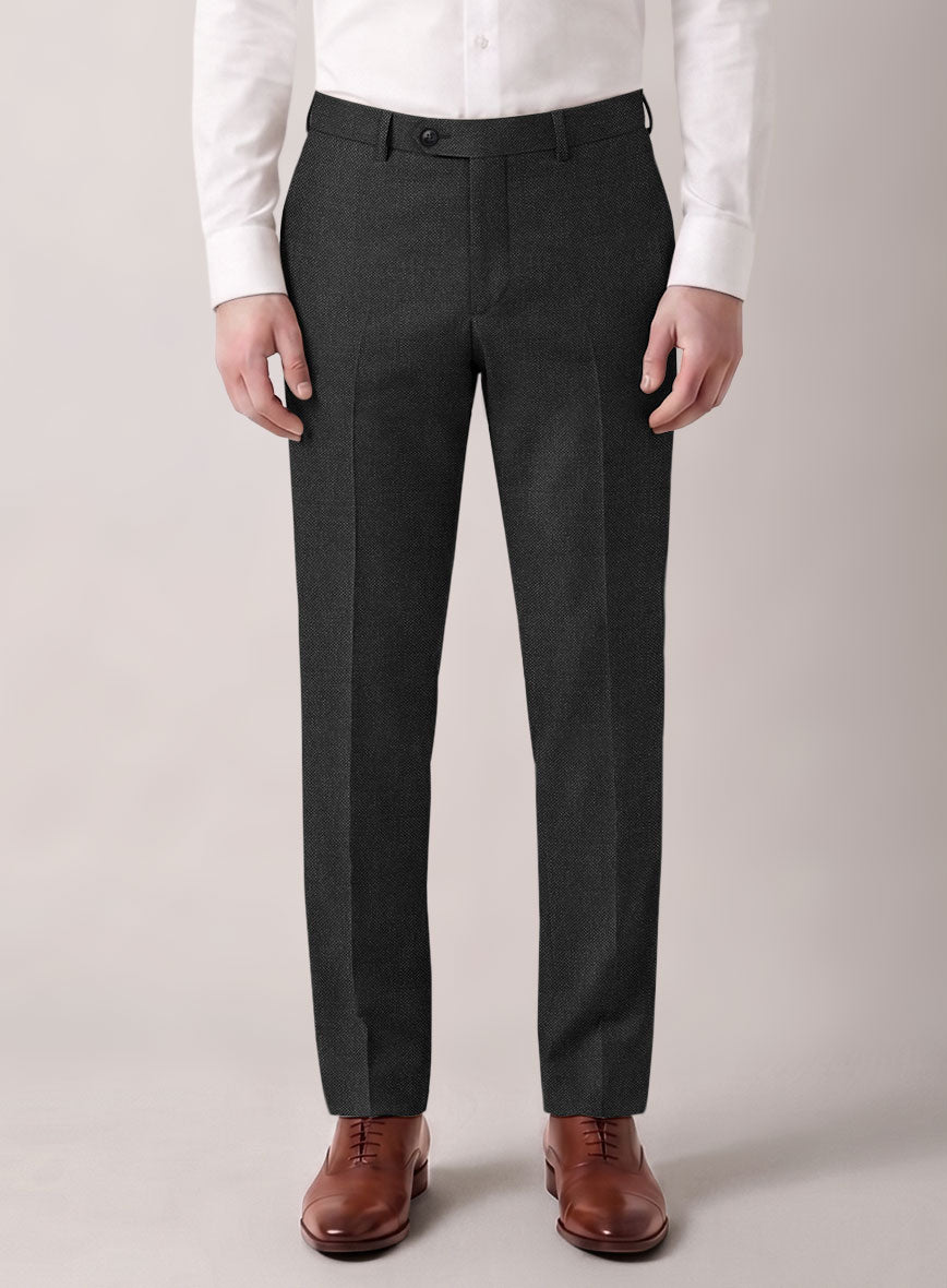 VBC Perennial Onyx Gray Wool Pants - StudioSuits