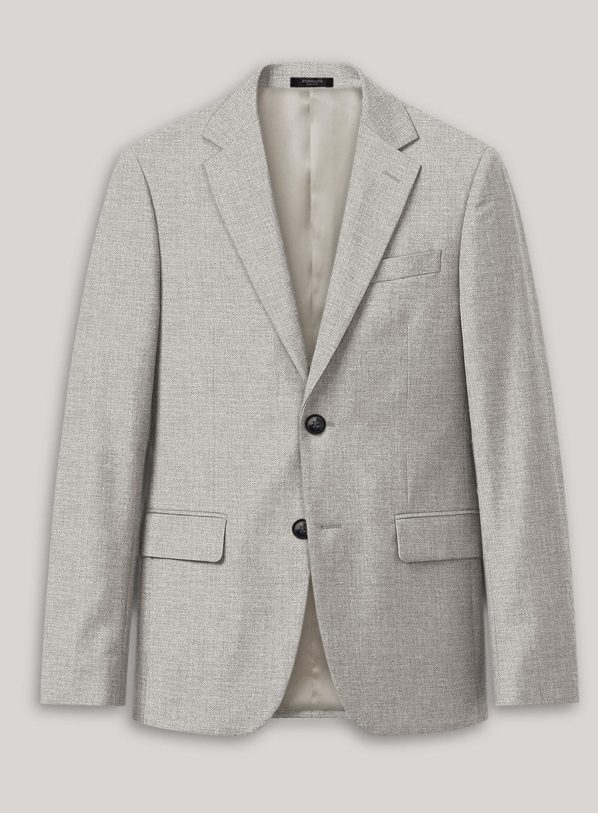 VBC Perennial Pebble Gray Wool Jacket - StudioSuits