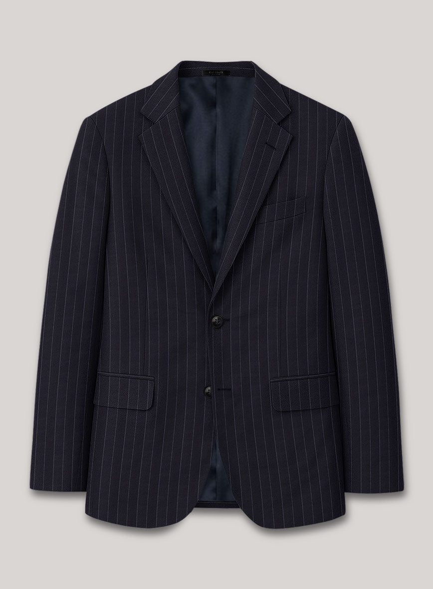 VBC Perennial Royal Navy Pinstripe Wool Jacket - StudioSuits