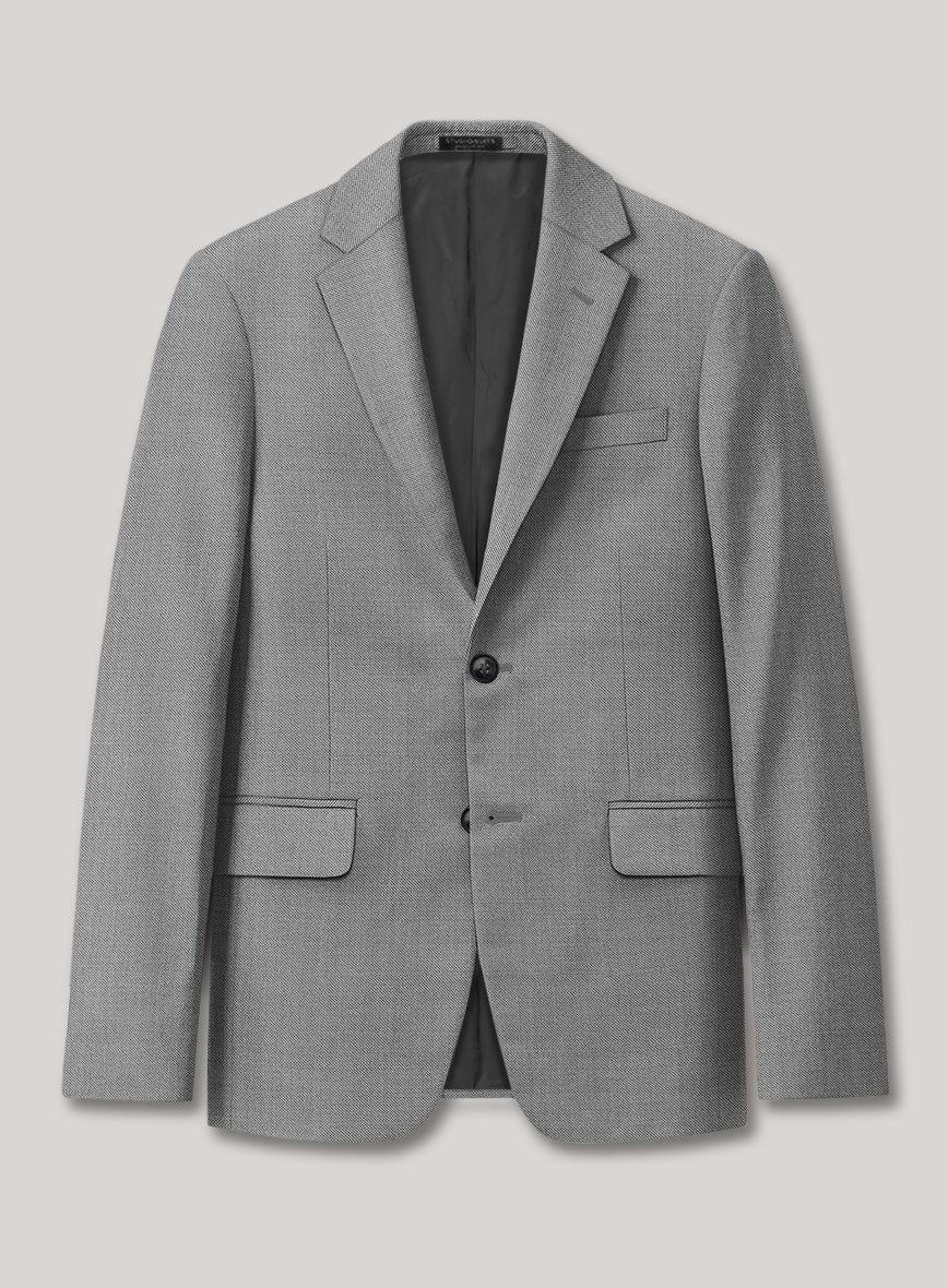 VBC Perennial Slate Gray Wool Jacket - StudioSuits