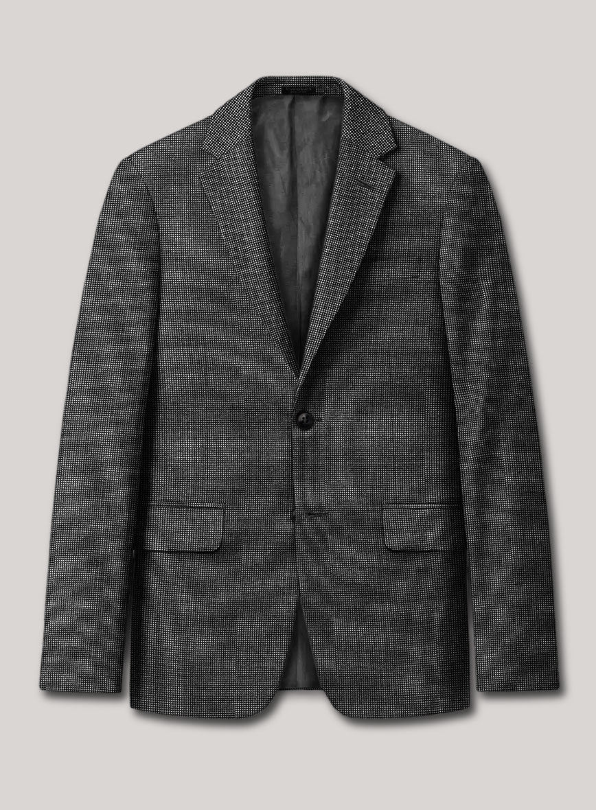 VBC Perennial Smoky Granite Mini Birdseye Wool jacket - StudioSuits