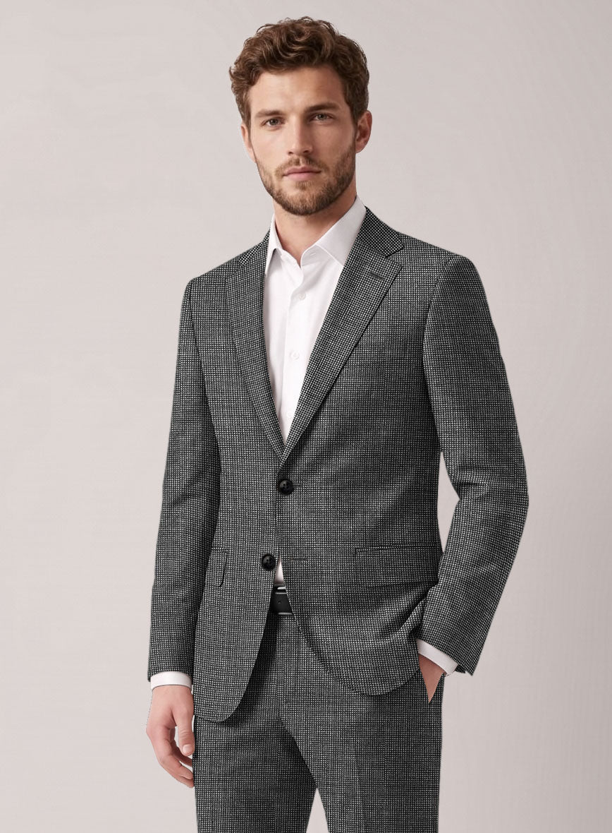 VBC Perennial Sterling Gray Mini Birdseye Wool jacket - StudioSuits