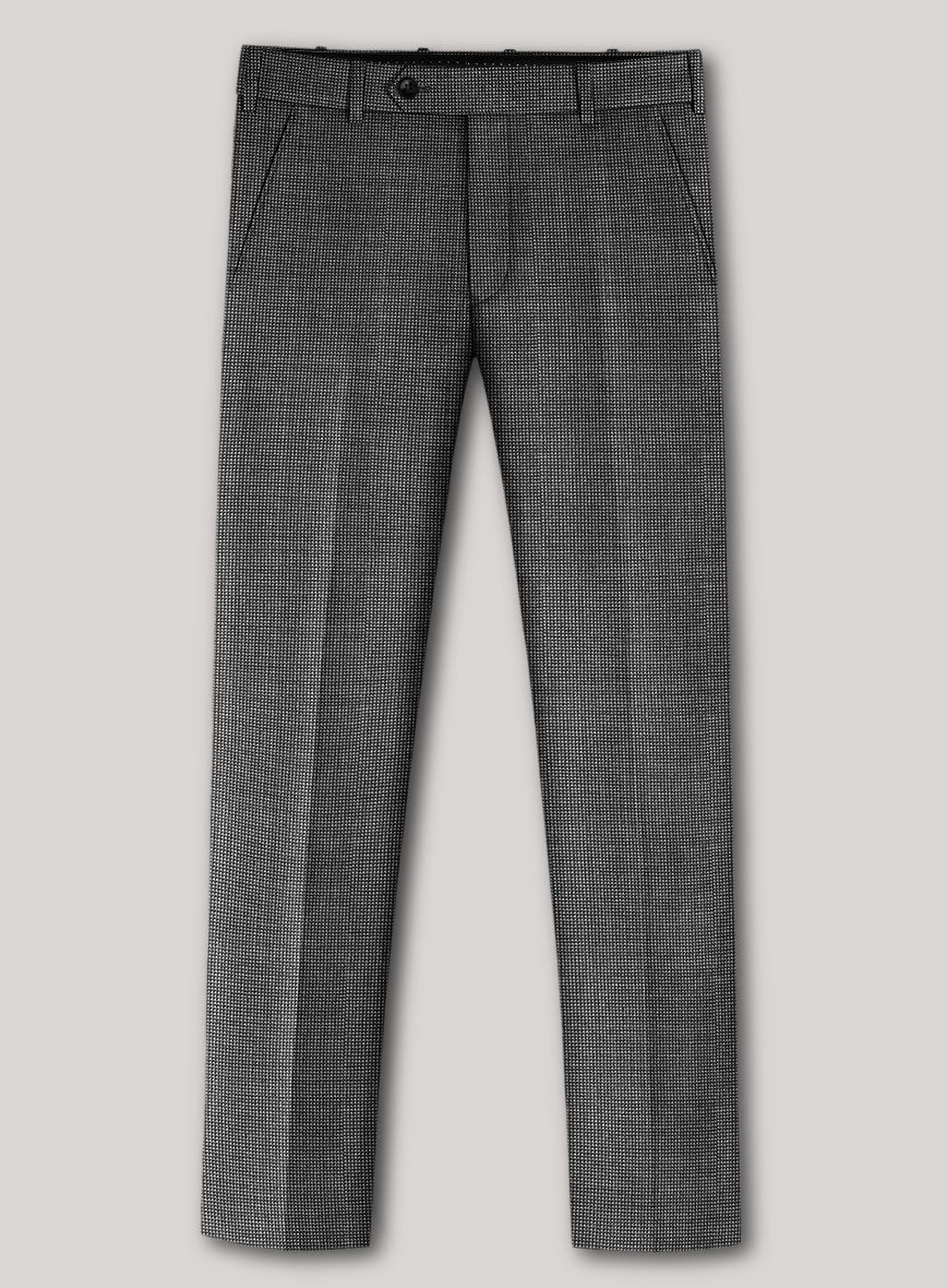 VBC Perennial Sterling Gray Mini Birdseye Wool Pants - StudioSuits