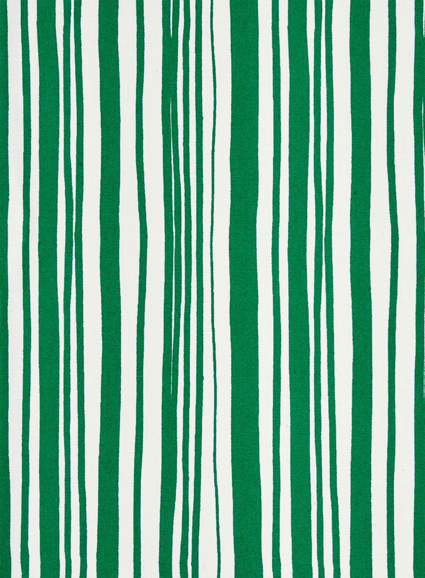 Verdant Streak Cotton Shirt - StudioSuits