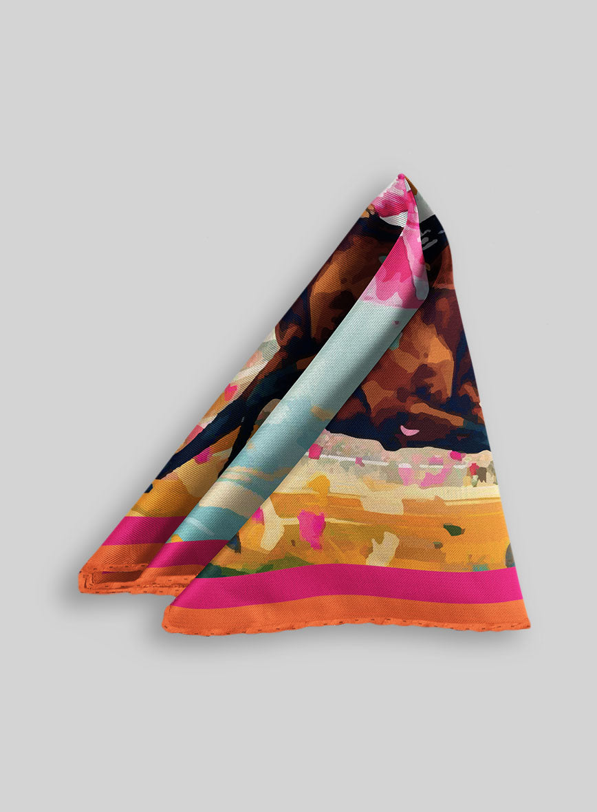 Victory Gallop Silk Pocket Square - StudioSuits