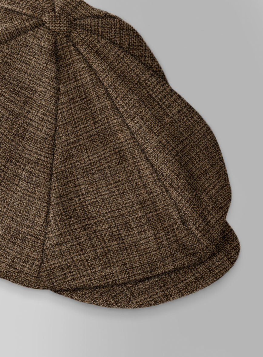 Vintage Glasgow Brown Tweed Newsboy Cap – StudioSuits display picture 2