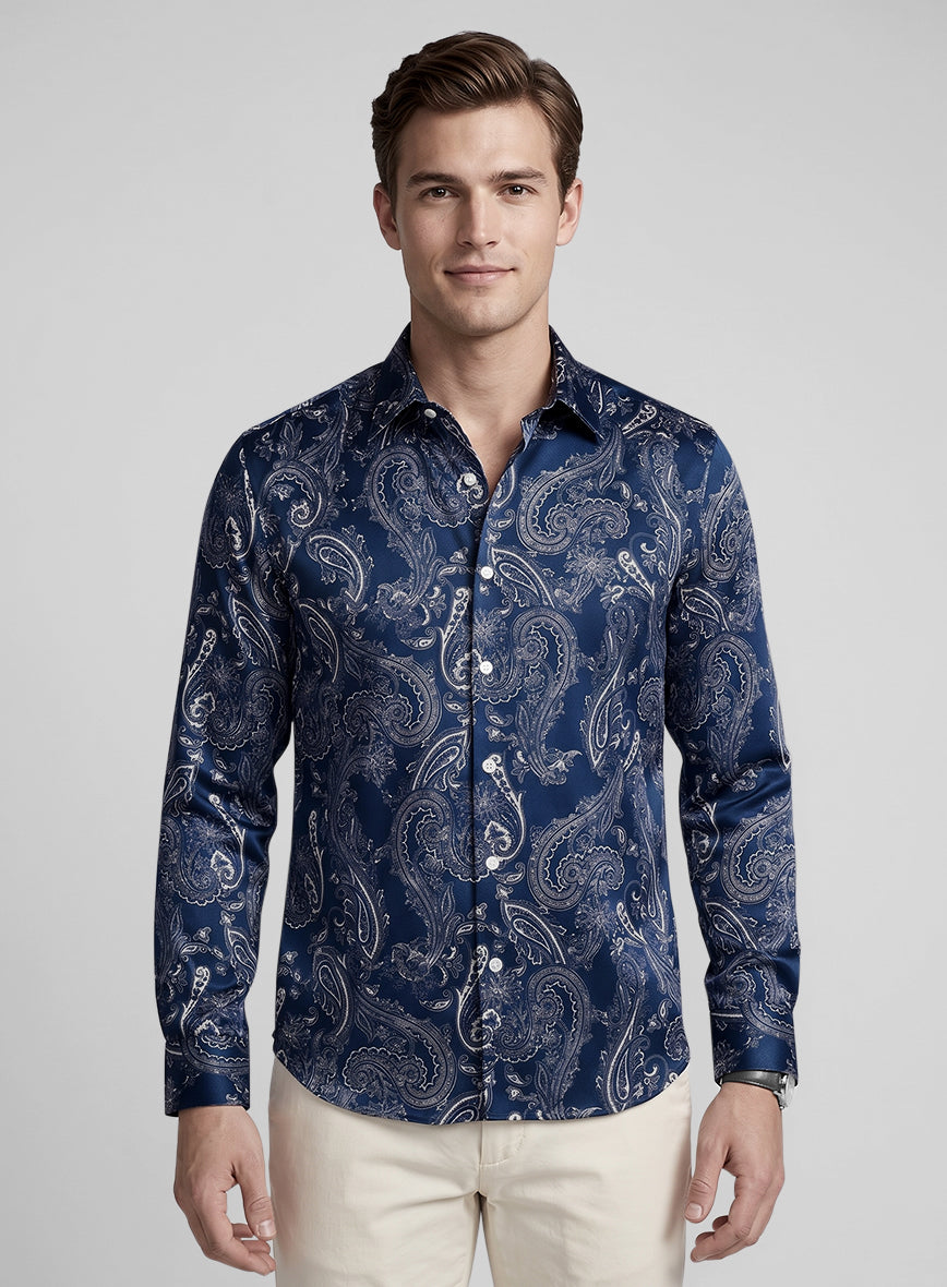 Vincenzo Silk Shirt - StudioSuits