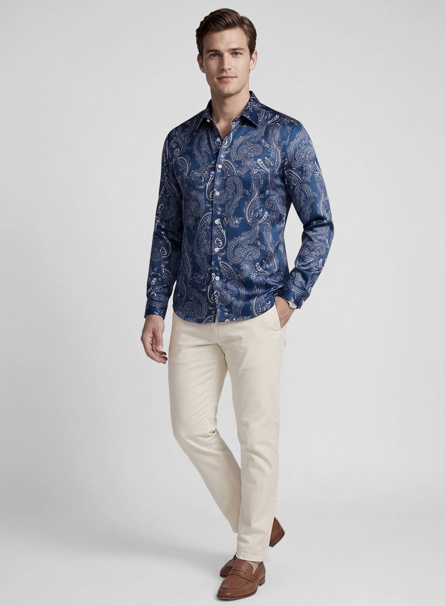 Vincenzo Silk Shirt - StudioSuits