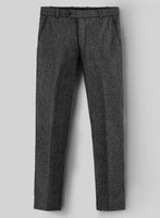 Vintage Gray Macro Weave Tweed Pants - StudioSuits
