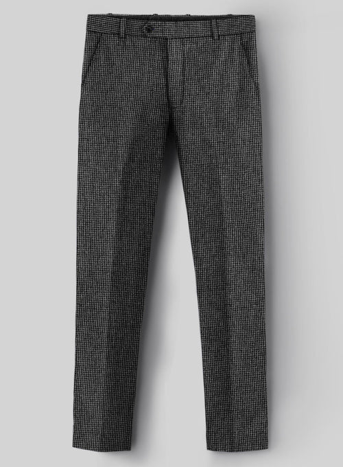 Vintage Gray Macro Weave Tweed Pants