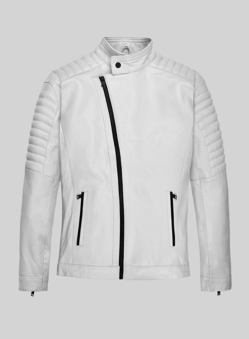 ジャケット・アウター White Single Leather Jacket 71-U+yIF9ZL._AC_AC_SY350_QL65_.jpg