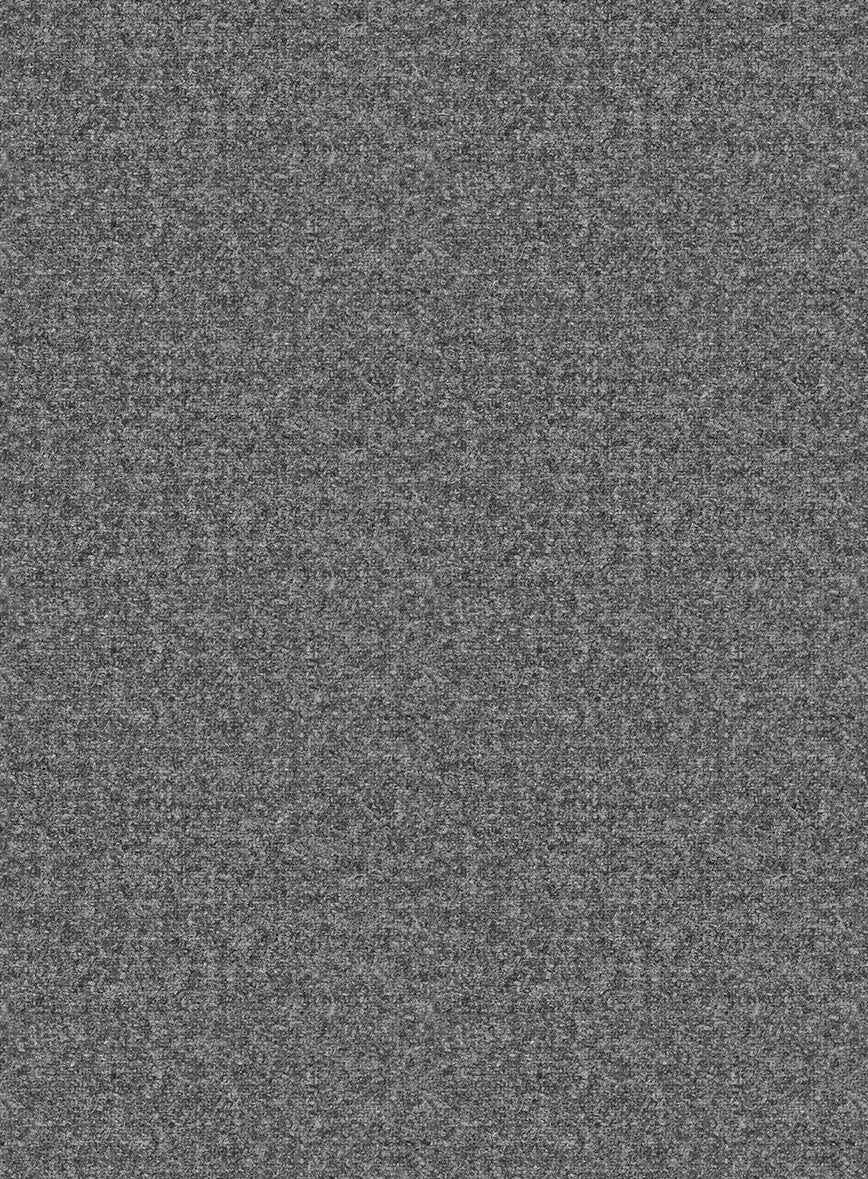 Vintage Plain Dark Gray Tweed Overshirt - StudioSuits