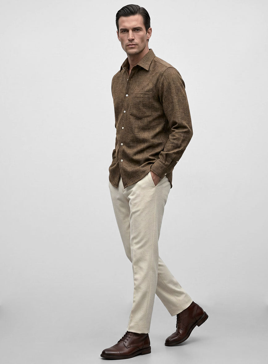 Vintage Glasgow Brown Tweed Shirt - StudioSuits