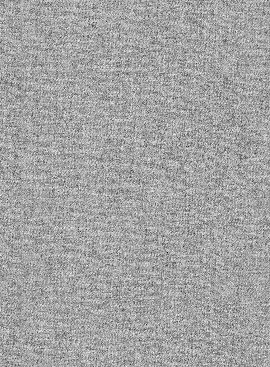 Vintage Plain Gray Tweed Double Breasted Jacket - StudioSuits