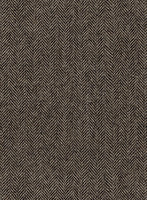 Vintage Dark Brown Herringbone Tweed Jacket - StudioSuits