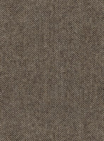 Vintage Dark Brown Herringbone Tweed Suit - StudioSuits