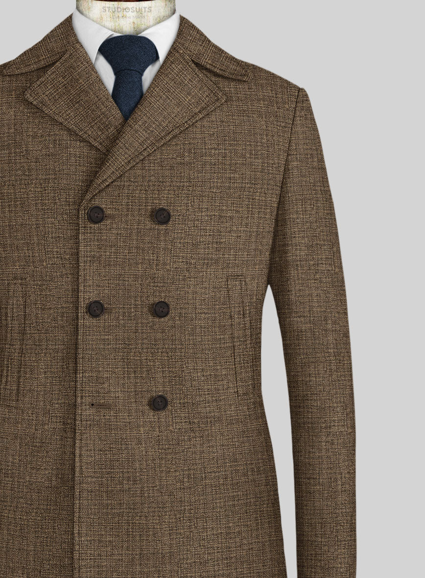 Vintage Glasgow Brown Tweed Pea Coat – StudioSuits