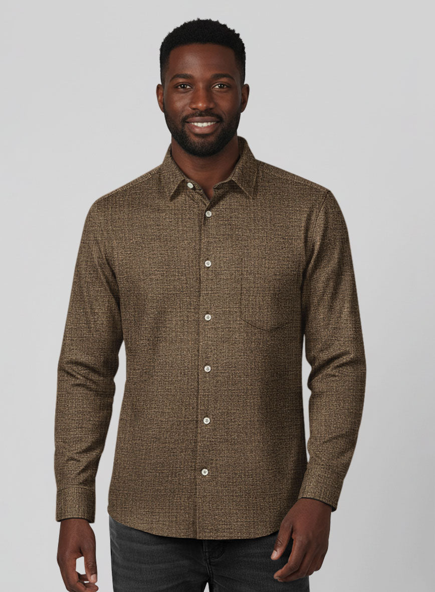 Vintage Glasgow Brown Tweed Shirt - StudioSuits