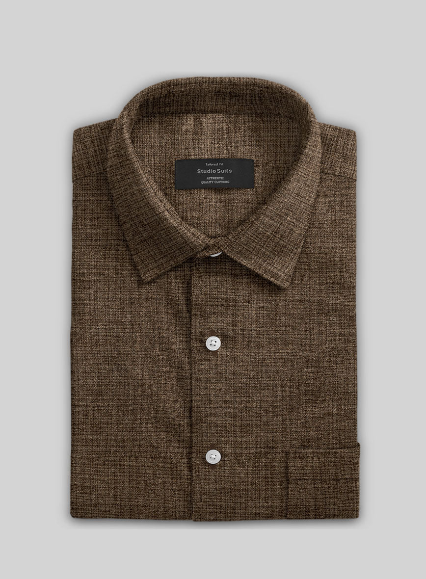 Vintage Glasgow Brown Tweed Shirt - StudioSuits