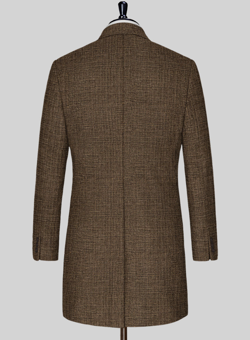 Vintage Glasgow Brown Tweed Overcoat - StudioSuits