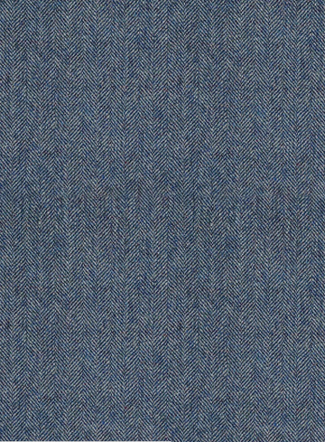 Vintage  Herringbone Blue Tweed Pants - Leather Trims - StudioSuits