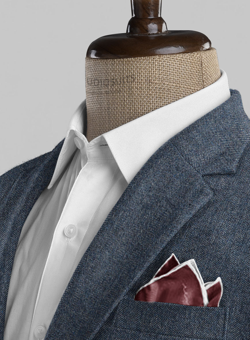 Vintage Herringbone Blue Tweed Suit - StudioSuits