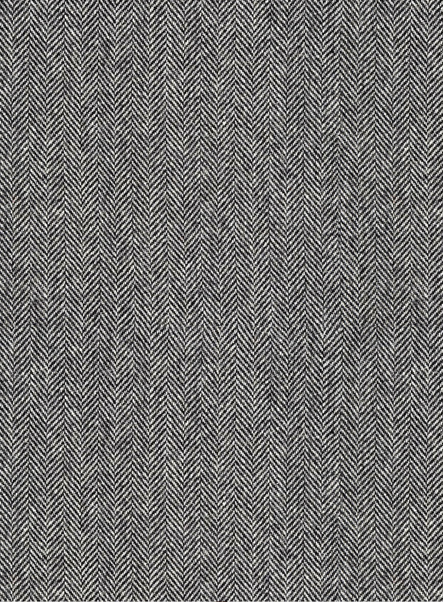 Vintage Herringbone Gray Tweed Suit - StudioSuits