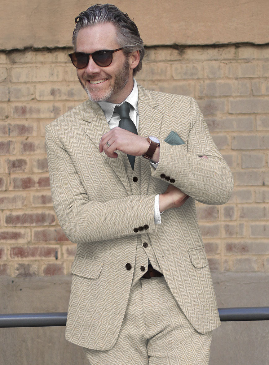 Cream tweed suit 2025