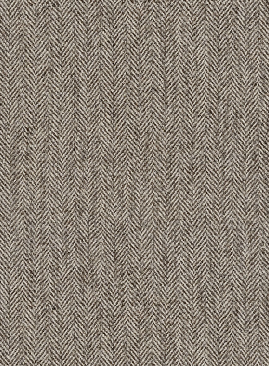 Vintage Herringbone Brown Tweed Highland Trousers - StudioSuits