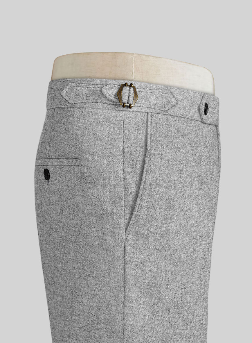 Vintage Plain Gray Highland Tweed Trousers - StudioSuits