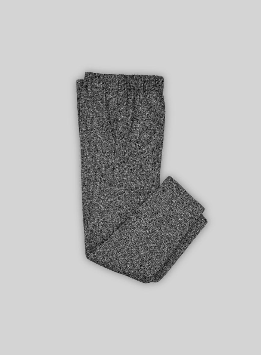 Vintage Plain Dark Gray Tweed Boys Suit - StudioSuits