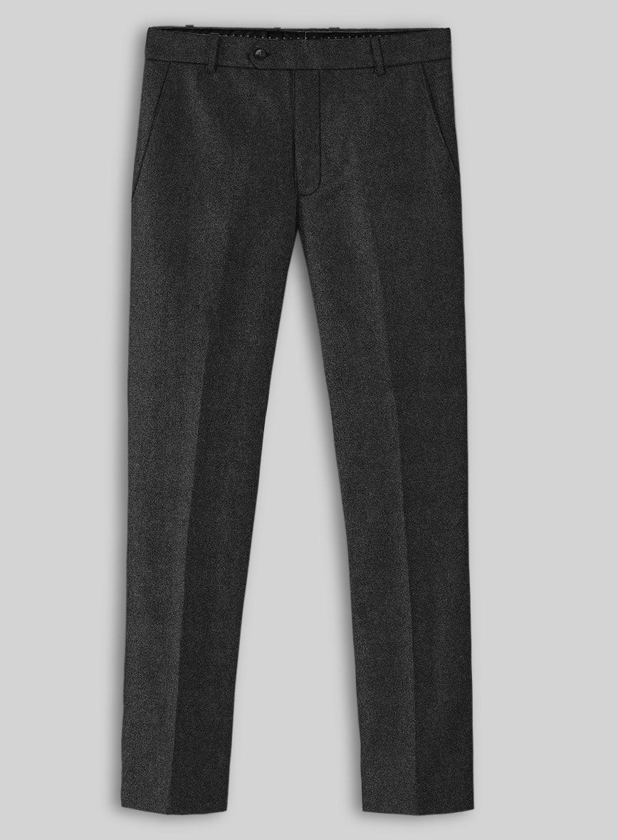 Vintage Rope Weave Charcoal Tweed Suit - StudioSuits