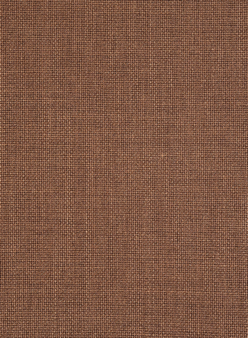 Walnut Brown Hopsack Unlined Blazer - StudioSuits